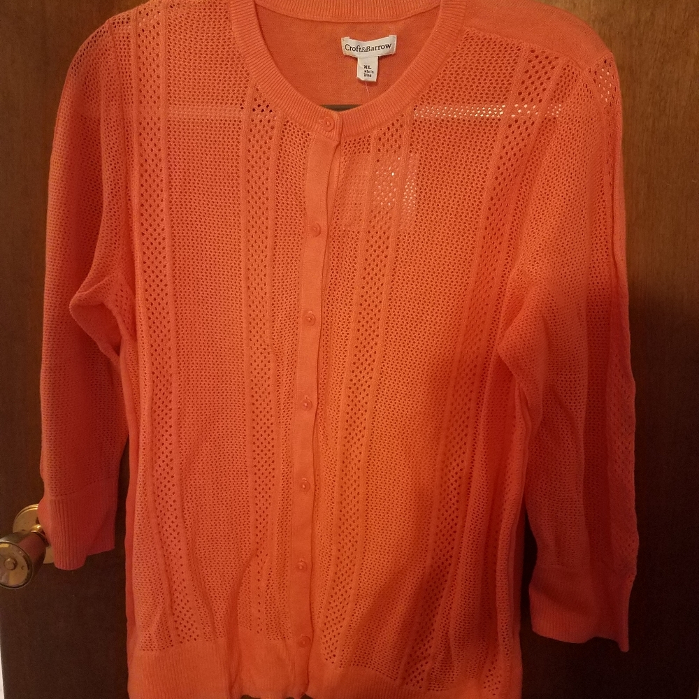 Croft & Barrow Essental Pointelle Cardigan